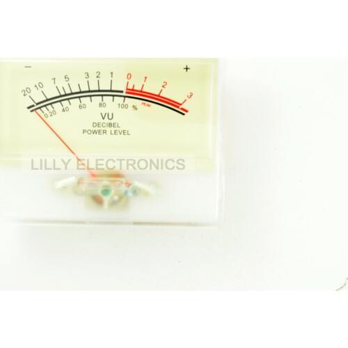 100pcs/Lot SD-740 Panel VU Meter 510uA 650Omega 80x60mm 12V Amber Lamp