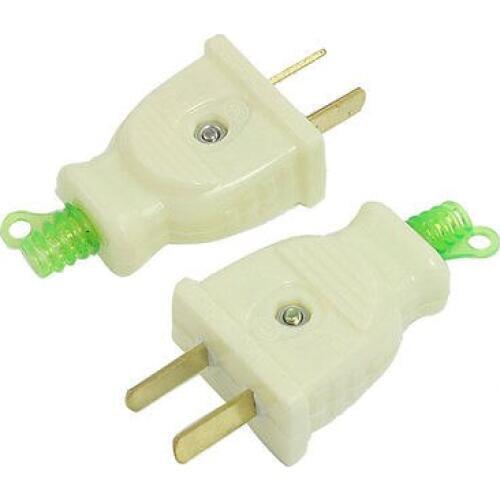 2pcs 2 Pin US AU Electrical Power Plug Connector Replacement AC 250V 16A