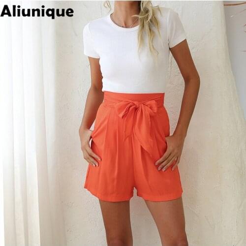 Женские шорты с высокой талией Aliunique China At AliExpress
