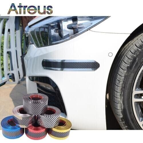 Car Styling Bumper Carbon Fiber High Glossy Film Door Sill Protection Stickers for Mercedes Benz AMG W203 W204 W205 W124 W212