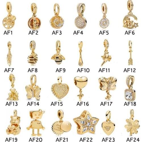 Hot Sale 100% Sterling Silver Charms Beads Fit Original Bracelet Dangle DIY Jewelry Making