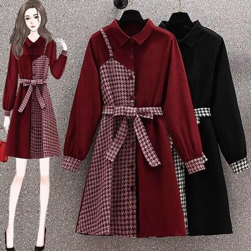 Модные платья-рубашки JSXDHK China At AliExpress