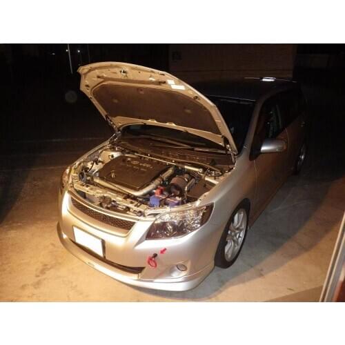 For 2006-2012 Toyota COROLLA FIELDER Front Hood Bonnet Modify Gas Struts Carbon Fiber Spring Damper Lift Support Absorber