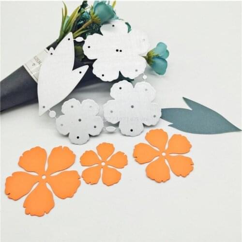 Rose Flower Metal Cutting Dies Stencil DIY Scrapbooking Album Paper Card Template Mold Embossing Decoration
