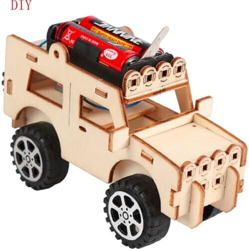 DIY Electric Model Kits Kids Teaching Students Children Scientific Experiment Vehicle Toys Educational Toy