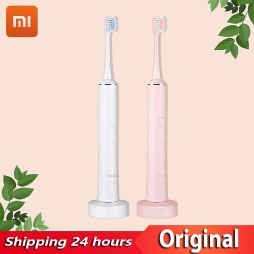 New XIAOMI MIJIA Electric Toothbrush Smart Sonic Brush Ultrasonic Whitening Teeth vibrator Wireless Oral Hygiene Cleaner