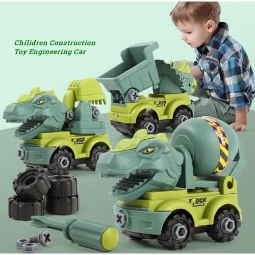 Plastic Screw Nut Assembling Disassembly Car Building Blocks Kids Montessori Toys Educational Puzzle Disassembly Motorcycle Toys