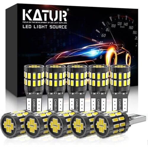 10pcs W5W T10 LED Canbus Bulbs 194 168 Car Parking Position Light Interior Light For BMW VW Mercedes Audi A3 8P A4 6B BMW E60