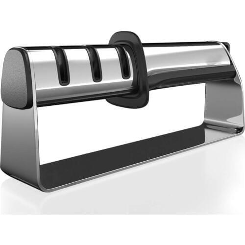 Stainless Steel Kitchen Knife Sharpener Profession Knife Sharpening Tool Whetstone Diamond Ceramic Kitchen Knives Sharpener