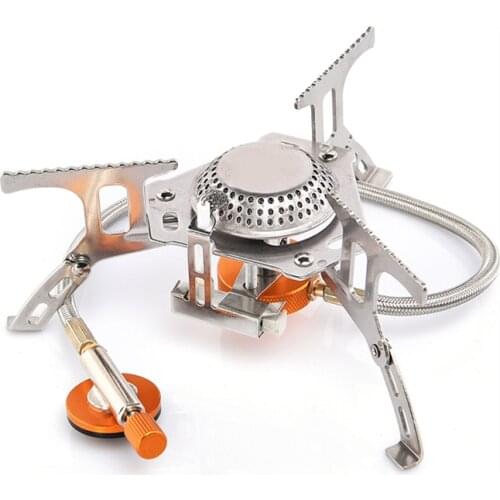 Outdoor Gas Stove Camping Gas Burner Folding Camping Electronic Stove Hiking Portable Foldable Split Stove