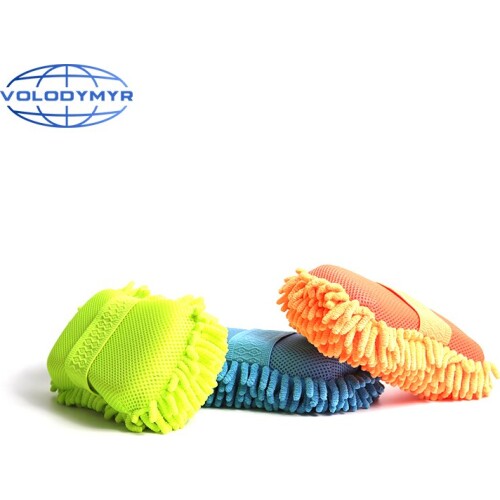 Volodymyr Car Wash Sponge Block Mitt Microfiber Towel Chenille for Detailing Auto Cleaning Washing Detail Accessories Automobile