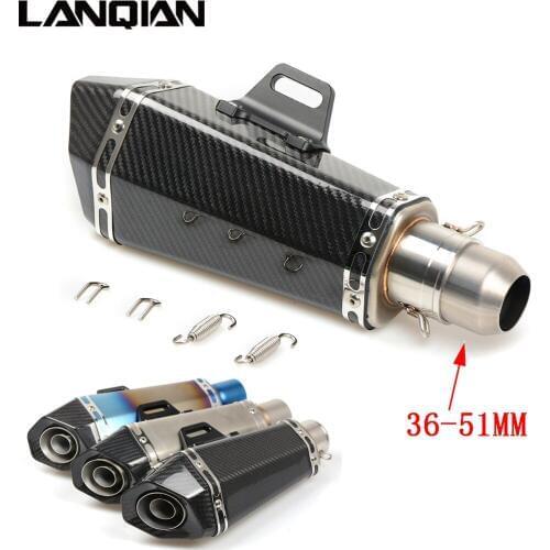 Motorcycle Exhaust Pipe Carbon fiber Modified Muffler Pipe For 125 200 390 / ABS 1190 rc8 Adventure 2008 - 2016 2017