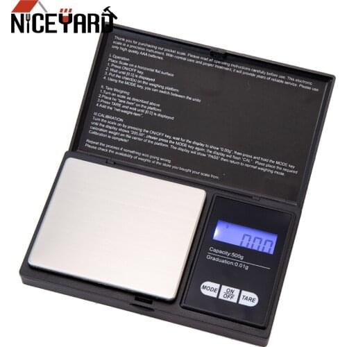 500g x0.1g High Accuracy Mini Pocket Digital Scale Digital kitchen Jewelry Electronic Scales Jewelry Gold Balance Weight Mini