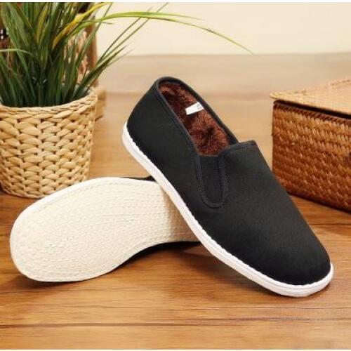Winter warm handmade wing chun kung fu tai chi taiji shoes wushu martial arts sneakers shaolin monk zen lay meditation shoes