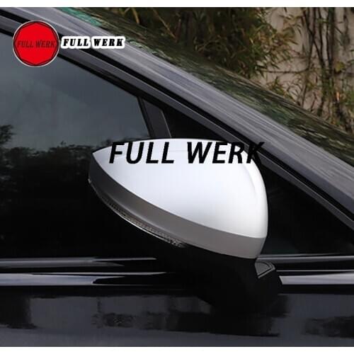 1 Pair ABS Car Styling Rearview Mirror Cover Cap Case Sticker Trim Protector for Touareg 19-21 Exterior Mirror Replacement Acces