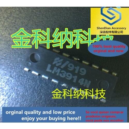 10pcs only orginal new LM3914N-1 voltage comparator LM3914 power display board commonly used IC DIP-18