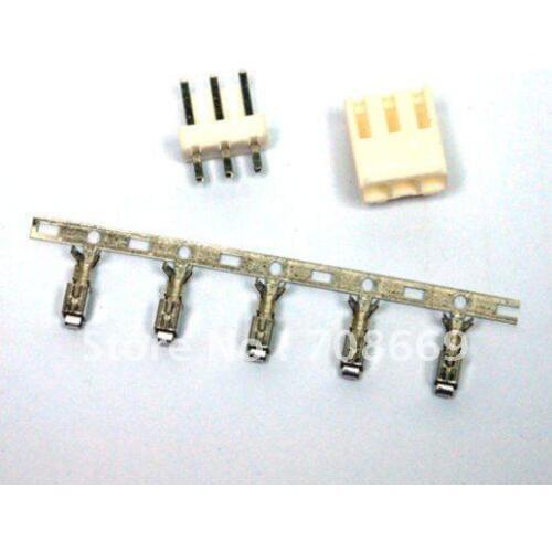 20 Sets VH 3.96mm Connector 3 pins Housing/Base/Pins