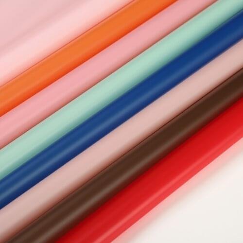 20pcs Translucent Matte Paper Solid Color Flower Packaging Craft Papers Gift Wrapping Supply Valentines Day 58x58cm