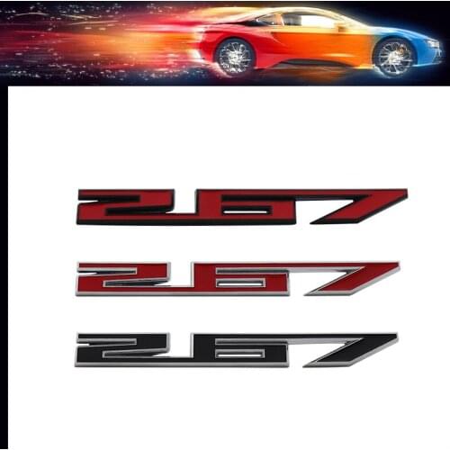 3D Premium 267 car Engine Hood Fender trunk Rear Nameplate Decal Emblem Badge Sticker for Corvette Silverado Camaro Impala CRUZE
