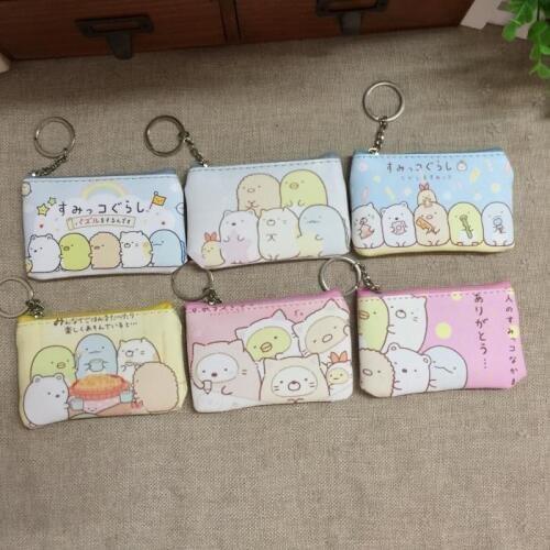 IVYYE Sumikko gurashi Style Anime Coin Purse Cartoon Change Bags Coins Wallet Card Key Storage Birthday Gifts New