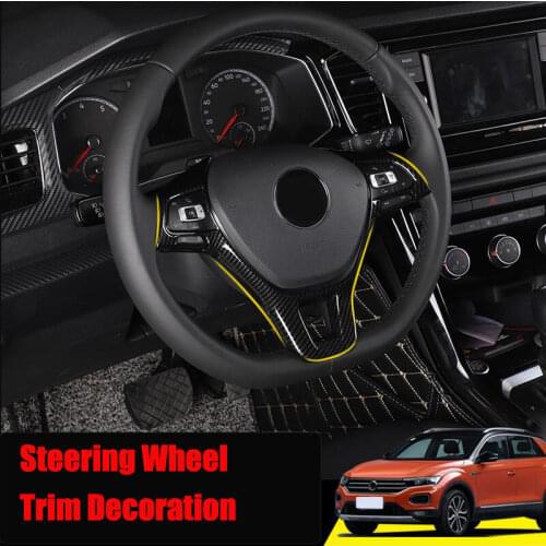 Steering Wheel trim Car accessories For Volkswagen Jetta Golf Sportsvan Golf 7 Polo Caddy Amarok Lavida Passat Tiguan Touran up