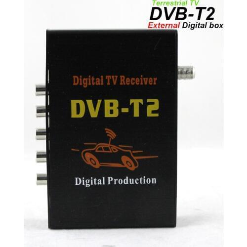 Hiriot HD Car Mobile DVB-T2 Digital TV Box TV Receiver Tuner MPEG4 1080P Multi-Languages For Car DVD Android Player H.264