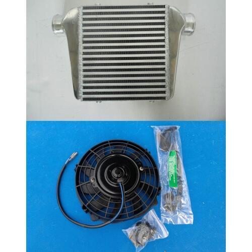 BAR & PLATE Alloy Intercooler & Fan FOR 280x300x76 mm 3''(76mm) I/O Turbo Inter Cooler