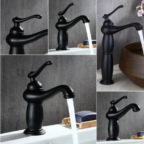 Free Shipping Basin Faucet black finished bathroom Water Mixer hot and cold sink faucet,basin tap mixer