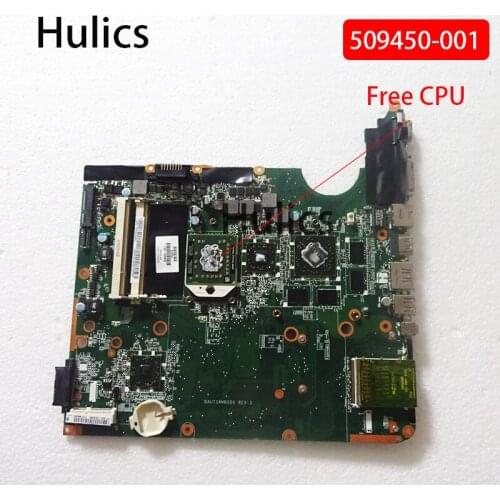 Hulics Original 509450-001 mainboard For HP DV6 DV6-1000 Laptop Motherboard DAUT1AMB6E0 DAUT1AMB6D0 main board