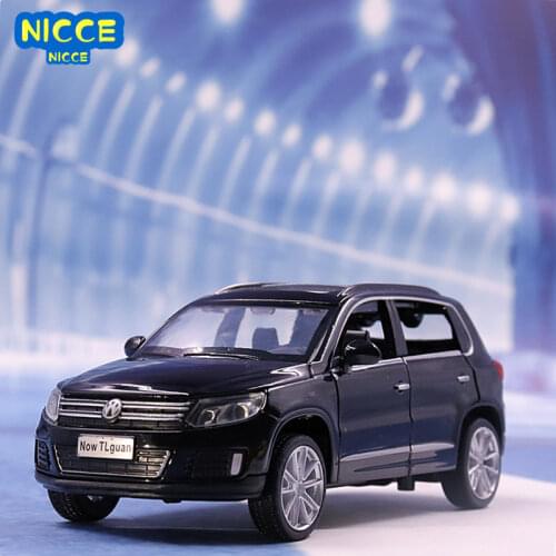 Nicce Diecast 1:32 Scale Car Metal Model Sound And Light Pull Back For Volkswagens Tiguan High Simulation SUV Kids Toy