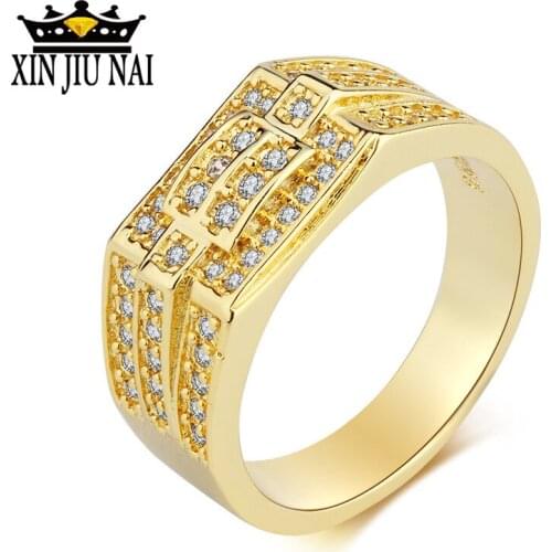Local tyrant strap pattern design boutique man ring gold ring inlay business tradition large wide male ring 14k gold jewelry