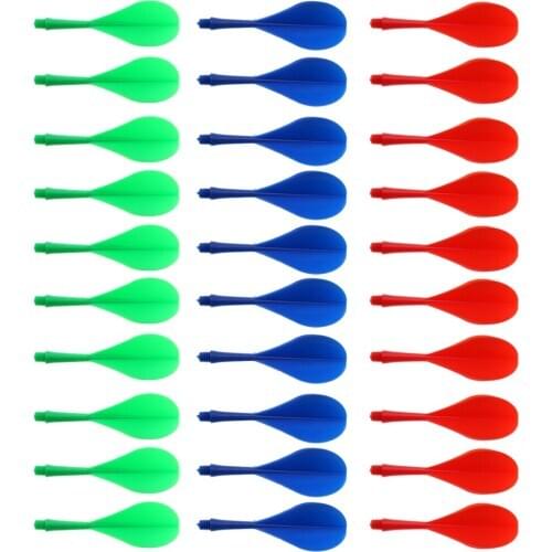Set of 30 2BA Thread Darts Shafts Flights Combo - Ballon Shaped Flights