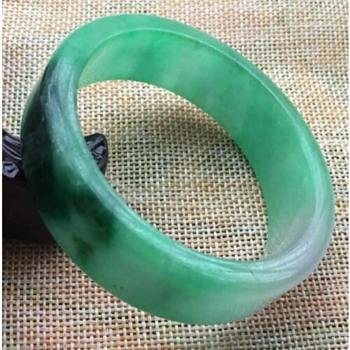 Natural Lavender Green Jadeite jade Bangle Bracelet Handmade (Certificate delivery)