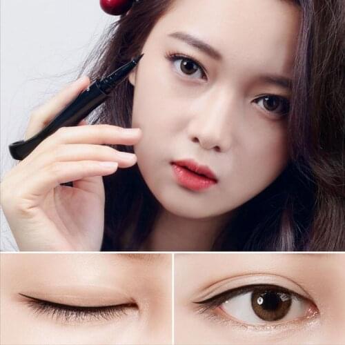 New Lazy Ring Eyeliner Pen Non-smoothing Waterproof And Sweat-proof Quick-drying Novice Black Brown Liquid Eyeliner Makeup TSLM1