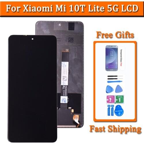 6.67 inches Original Display For Xiaomi Mi 10T Lite 5G LCD 10 Touches Screen For M2007J17G Display Replacement Assembly Part