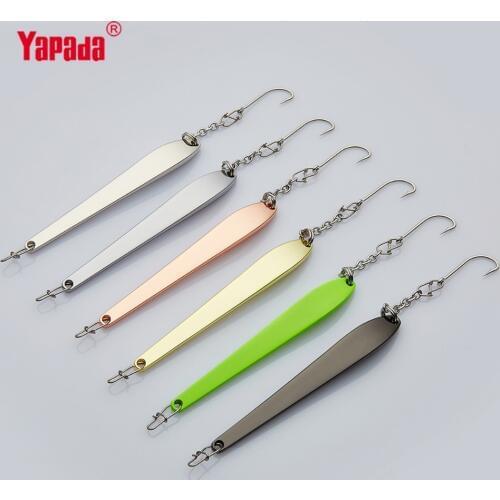 YAPADA Ice Fishing 507 Chopsticks 10g /14g Single Hook 73mm/82mm Multicolor Metal Jigging Spoon Fishing Lures