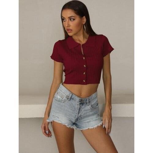 Proplady Women's Knitted T-shirts