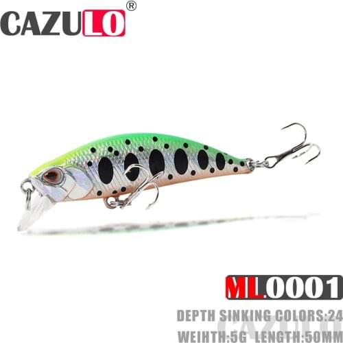 Minnow Fishing Accesorios Lures Weights 5g 5cm Isca Artificial Sinking Equipment Baits Trolling Pesca For Pike Fish Goods Leurre
