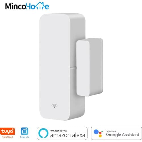 MINCO HOME Tuya Smart WiFi Door Sensor, Door Open/Closed Detectors Smartlife APP Wifi Window Sensor Work With Alexa Google Home