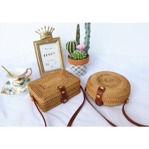 Ethic style rattan bag fashion bag for travelling eye catching sandbeach bag for ladies