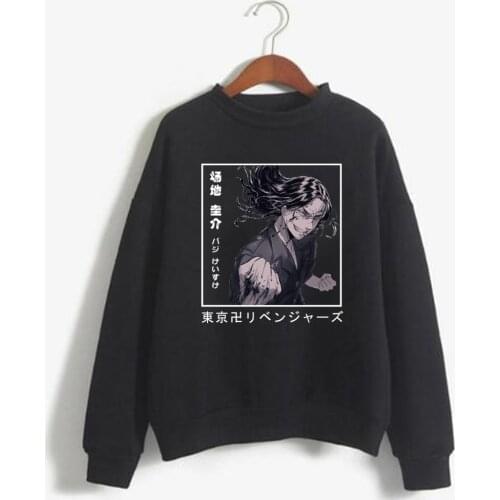 Tokyo Avengers Hoodies Men Women Unisex Tops Cool Manga Baji Keisuke Print Sportswear Sweatshirt
