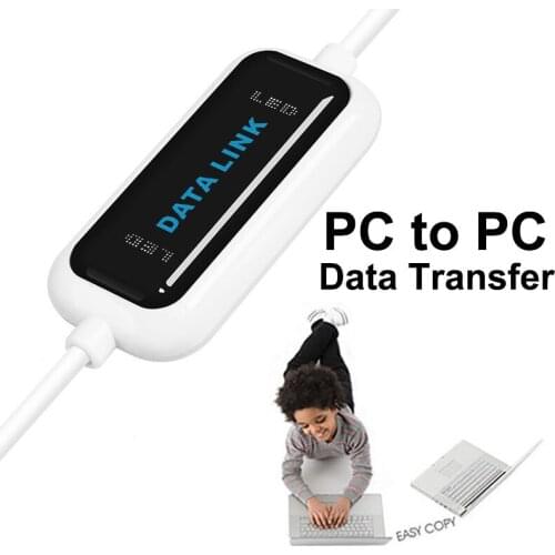 USB Two-way Copy Line From One PC To Another PC Files Share Cable Sync Data Link Direct File Transfer Bridge Between 2 Computers