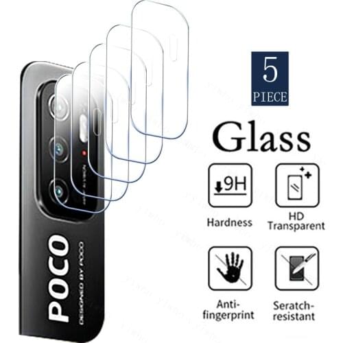 5Pcs Camera glass for Xiaomi Poco M3 Pro 5G 2021 M2103K19PG Back Lens Screen protetor Poco M3Pro X3 Pro NFC F3 Protective glass