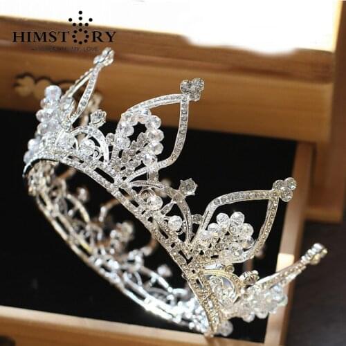 Luxurious Handmade Crystal Wedding Hair Crown Bridal Tiara Hair Accessories Women Jewelry Headwear
