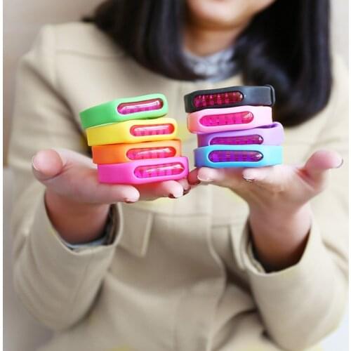 1Pc Anti-Mosquito Insect Bugs Silicone Repellent Wristband Summer Children Wristband Bracelet Waterproof Insect Repellents