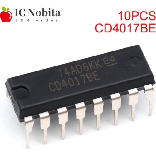 10PCS CD4017BE DIP-16 CD4017 4017BE New