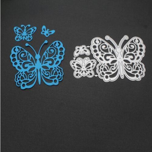 3pcs/Set Butterfly Metal Cutting Dies Stencil for DIY Scrapbooking Album Embossing Paper Cards Making Decorative Crafts Die Cuts
