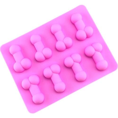 8 cavity the little dick chocolate silicone mold fondant tool ice cube tray candy
