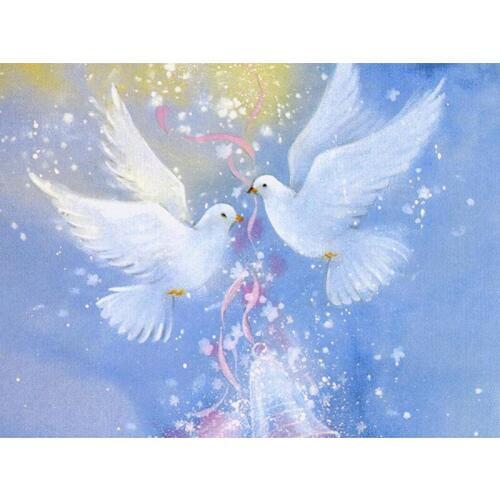 Full Square 5D diamond painting Cartoon peace dove diamond embroidery full display cross stitch diamond mosaic home decor