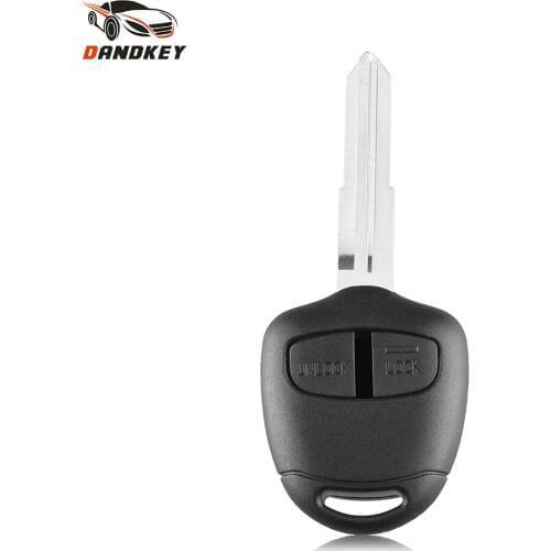 Dandkey 10pcs 2 Buttons Remote Car Key Shell Case For Mitsubishi Pajero Sport Outlander Grandis ASX MIT8 Blade